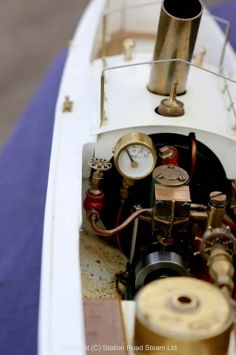 1/24th scale kit-built steam launch