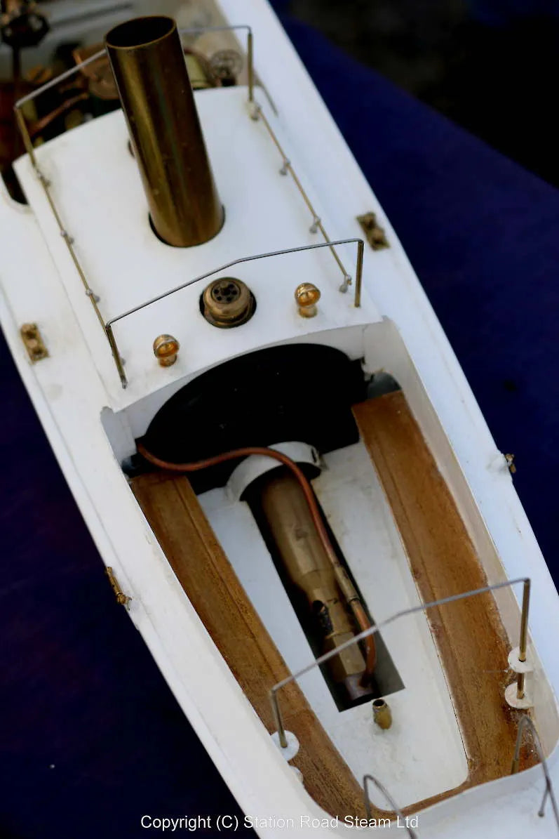 1/24th scale kit-built steam launch