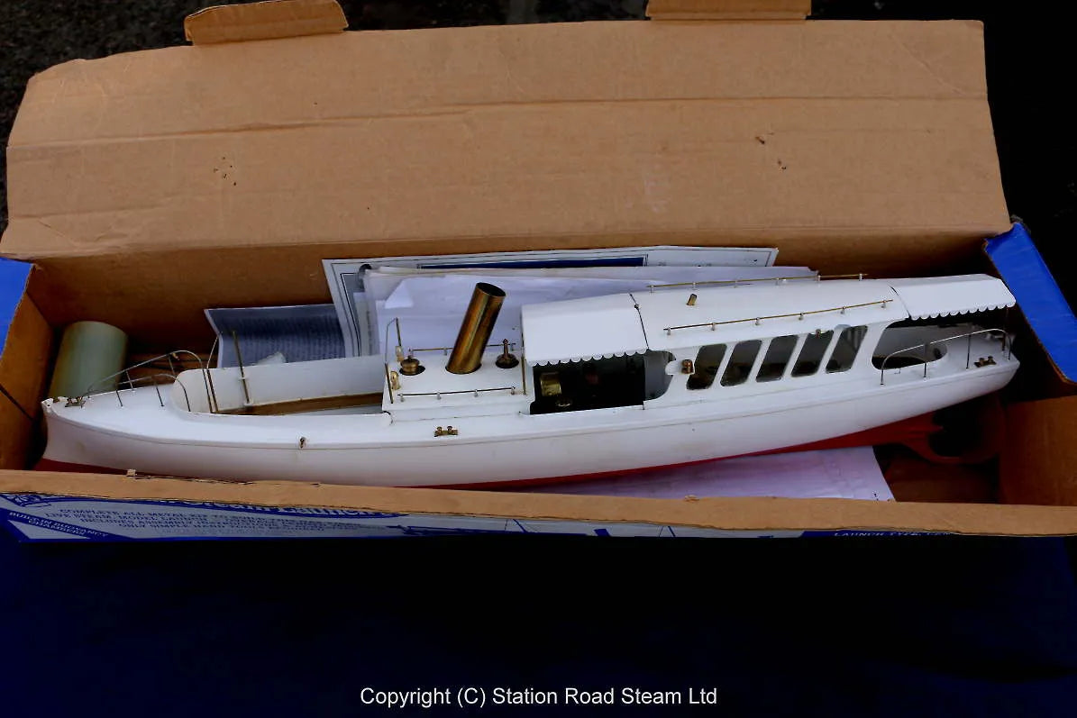 1/24th scale kit-built steam launch