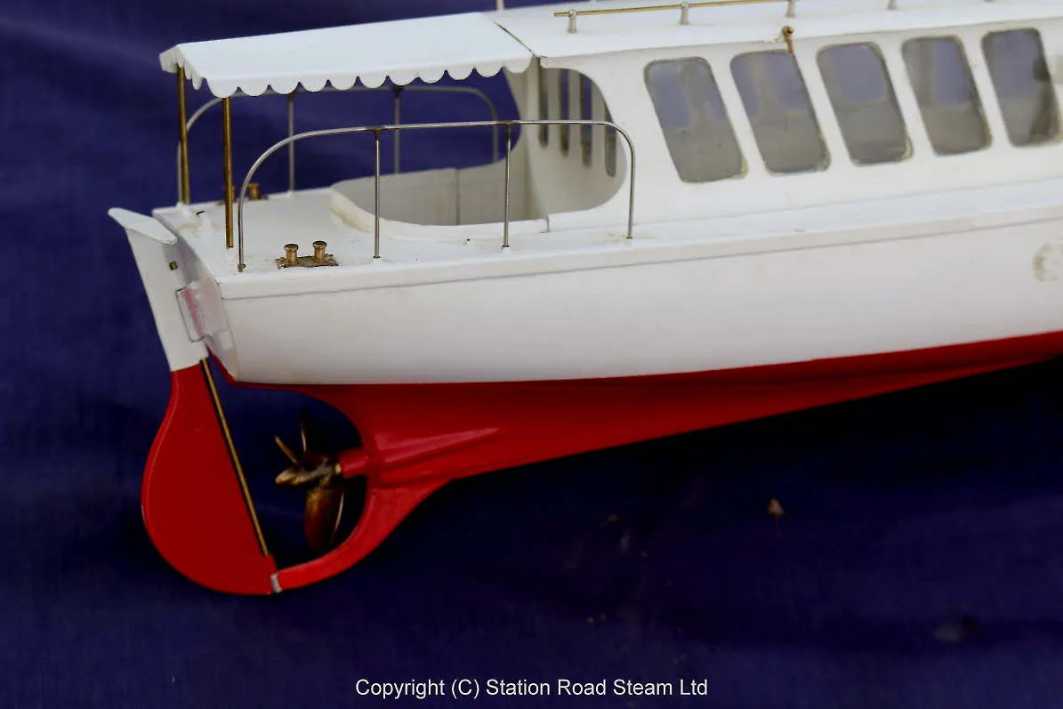 1/24th scale kit-built steam launch