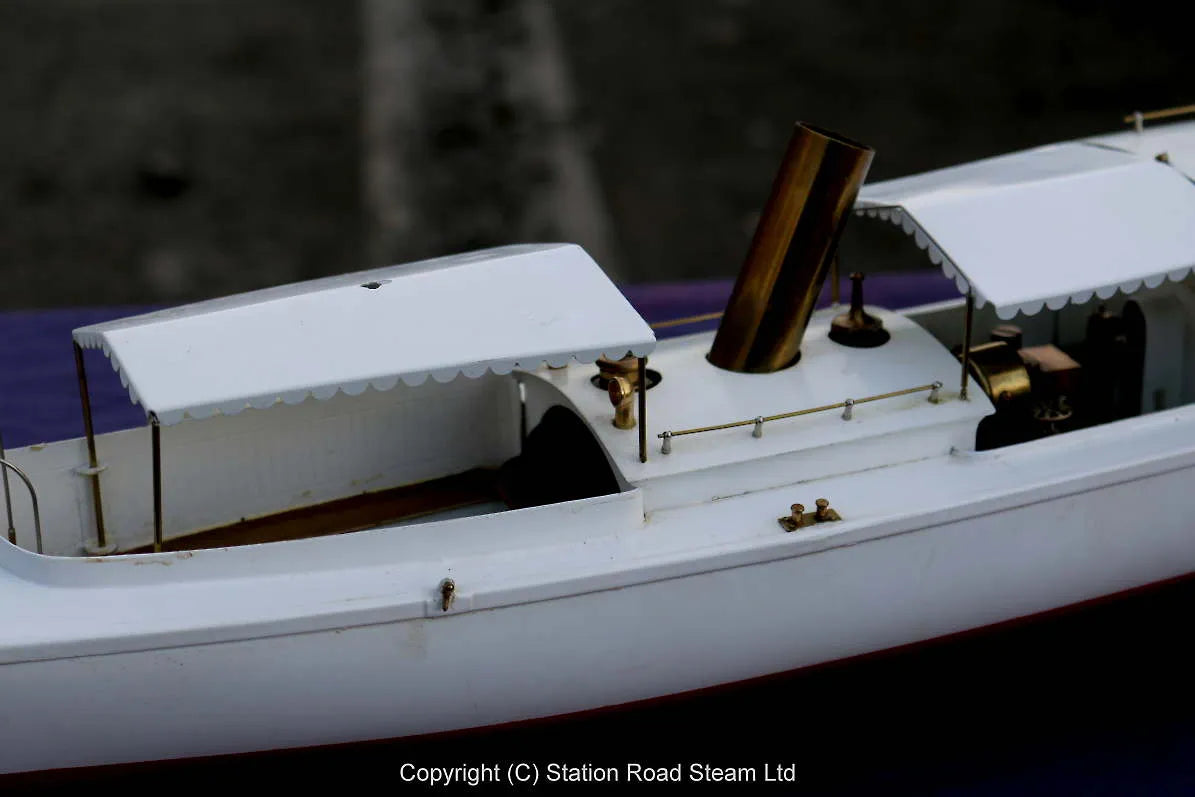 1/24th scale kit-built steam launch