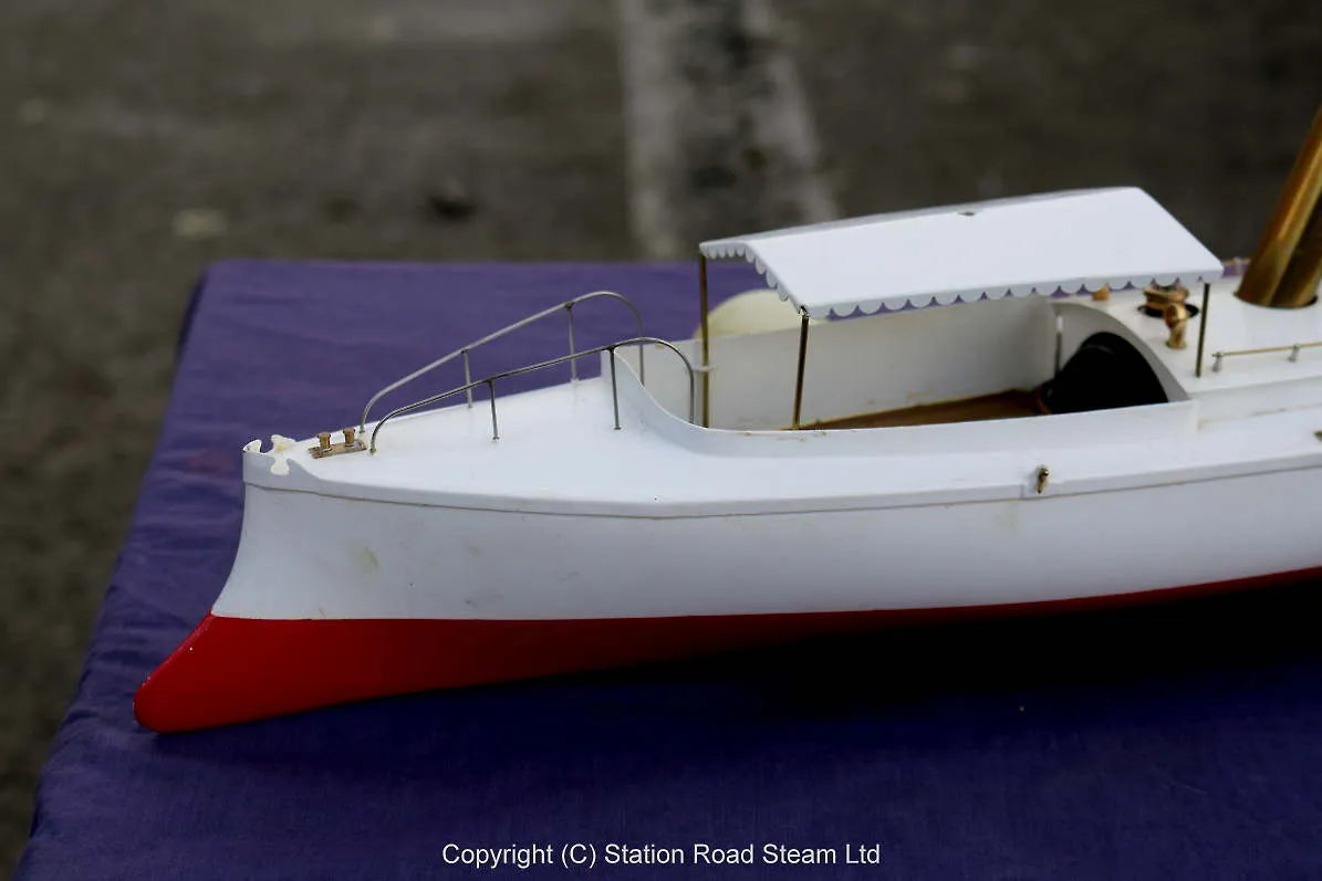 1/24th scale kit-built steam launch