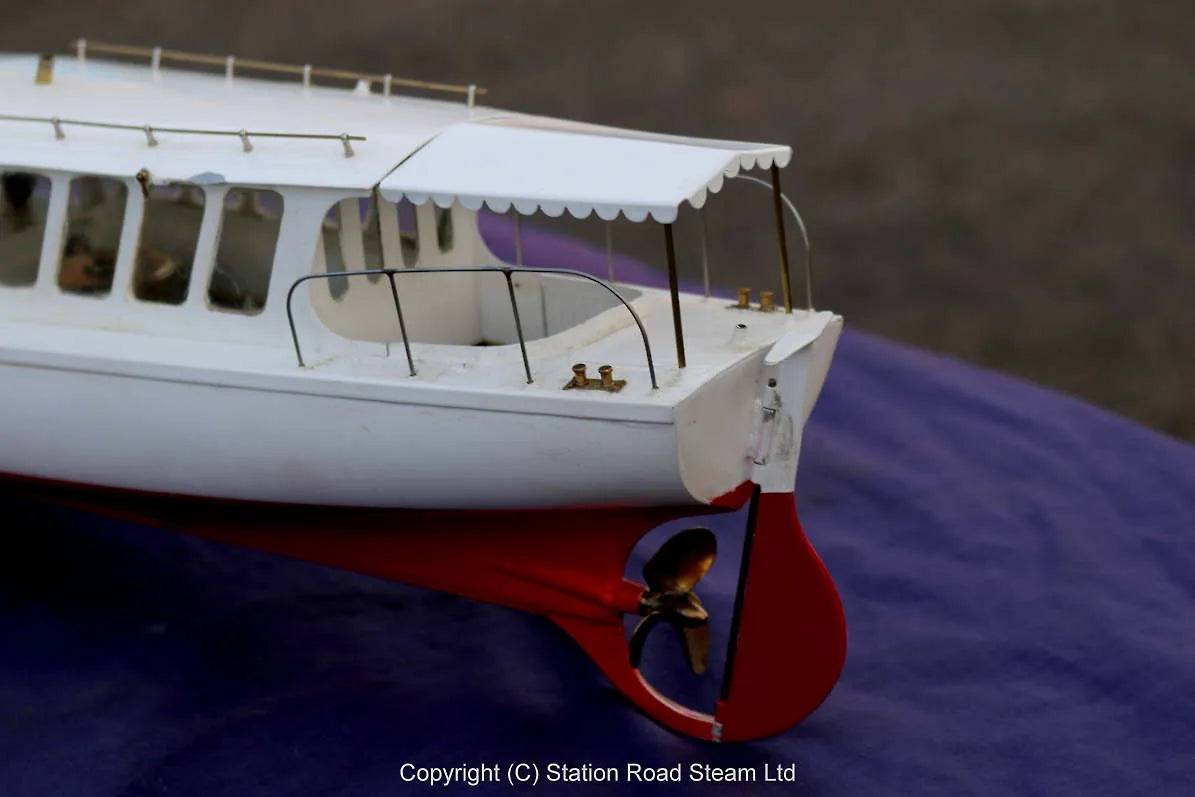 1/24th scale kit-built steam launch