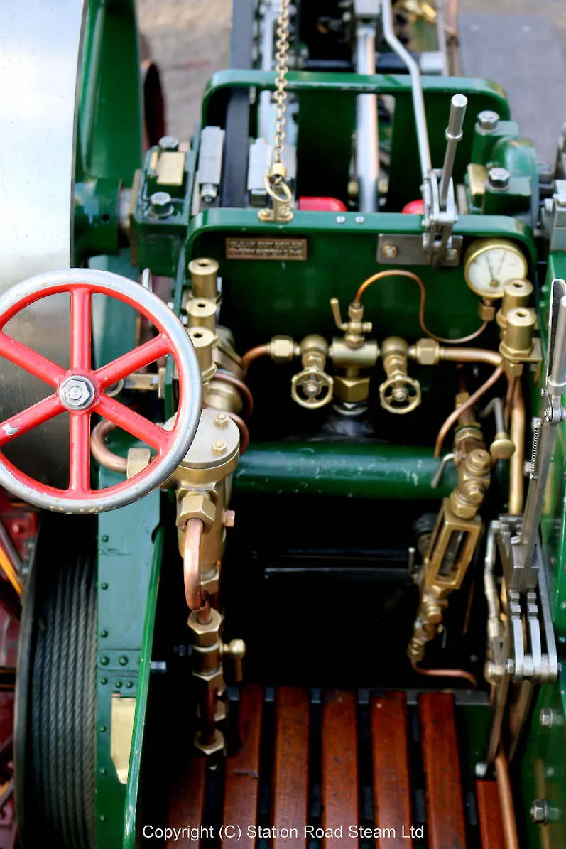 4 1/2 inch Burrell agricultural engine with driving truck