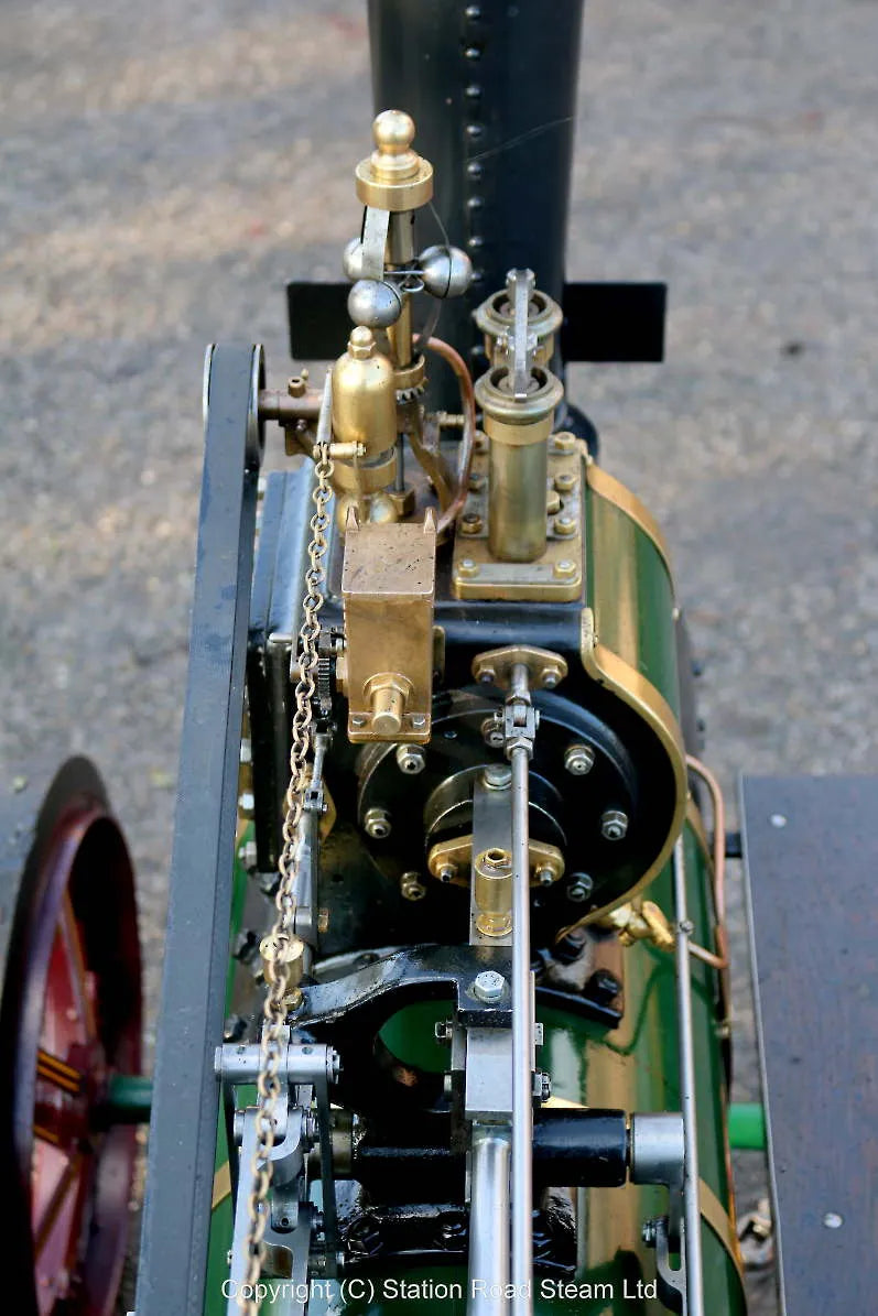 4 1/2 inch Burrell agricultural engine with driving truck