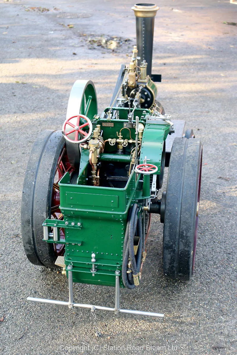 4 1/2 inch Burrell agricultural engine with driving truck