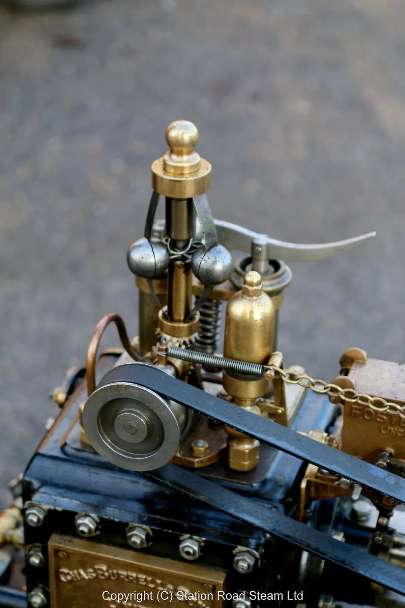 4 1/2 inch Burrell agricultural engine with driving truck