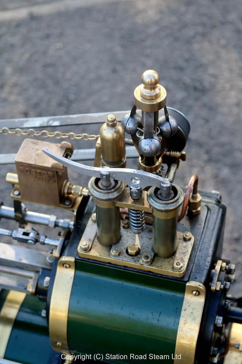 4 1/2 inch Burrell agricultural engine with driving truck