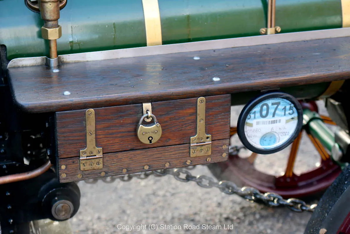 4 1/2 inch Burrell agricultural engine with driving truck