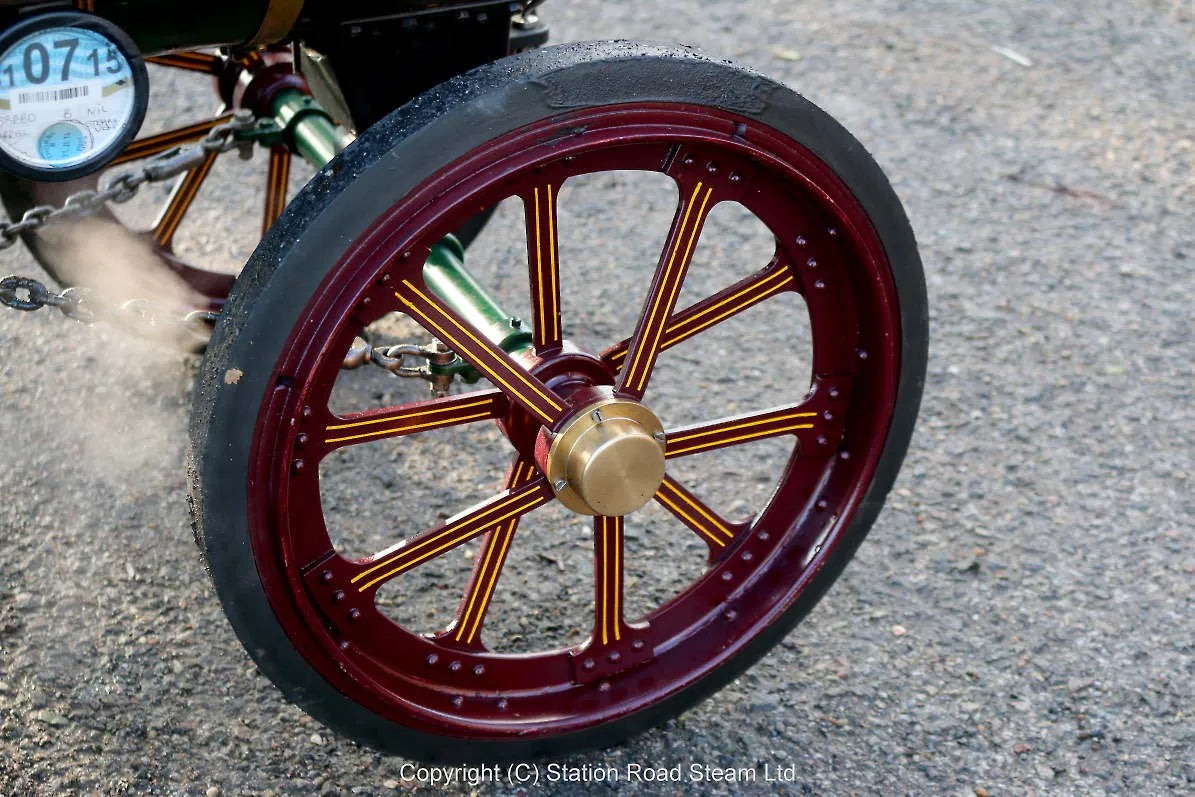 4 1/2 inch Burrell agricultural engine with driving truck