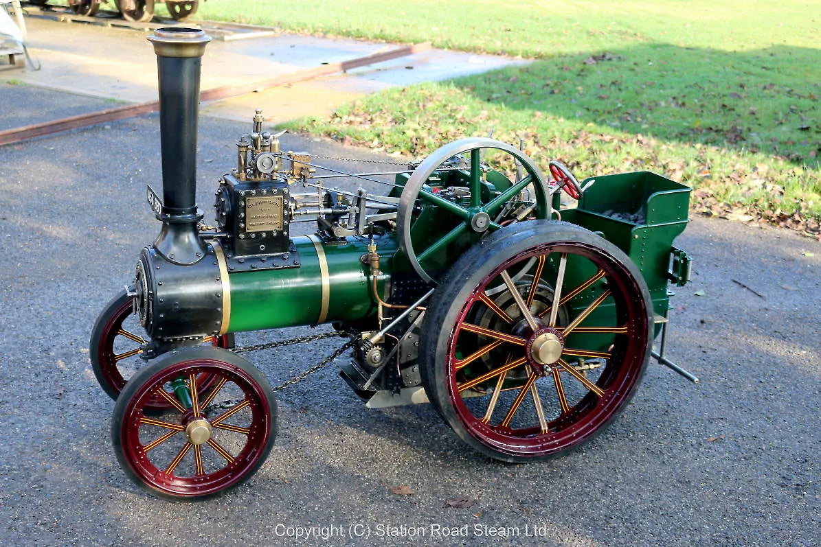 4 1/2 inch Burrell agricultural engine with driving truck