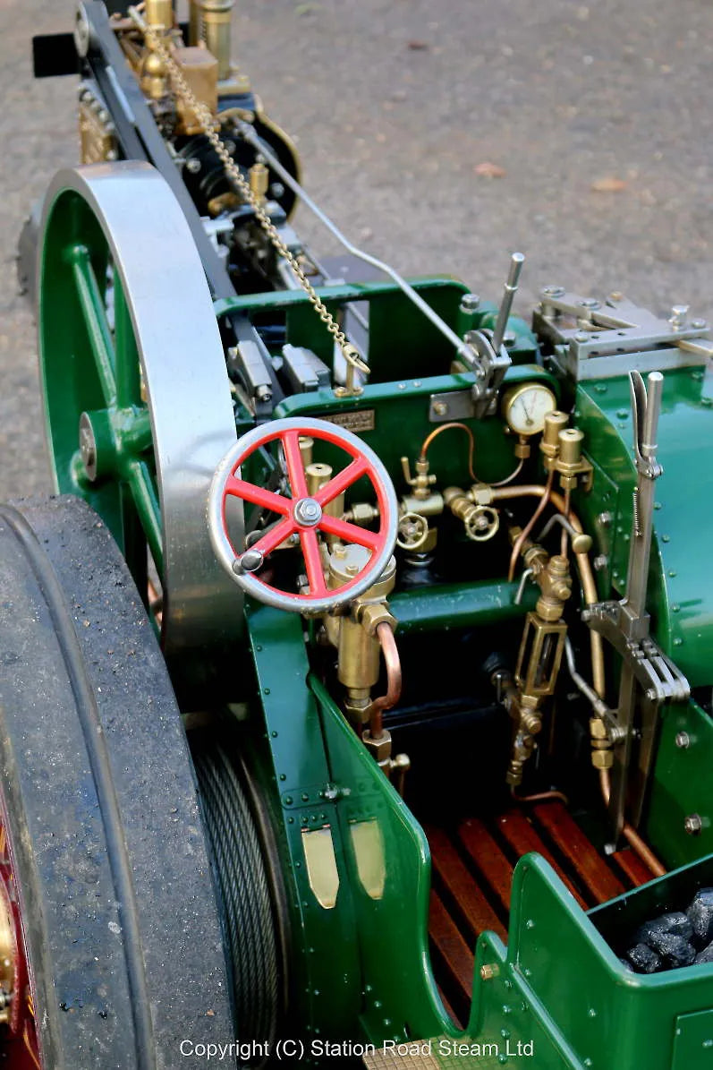 4 1/2 inch Burrell agricultural engine with driving truck