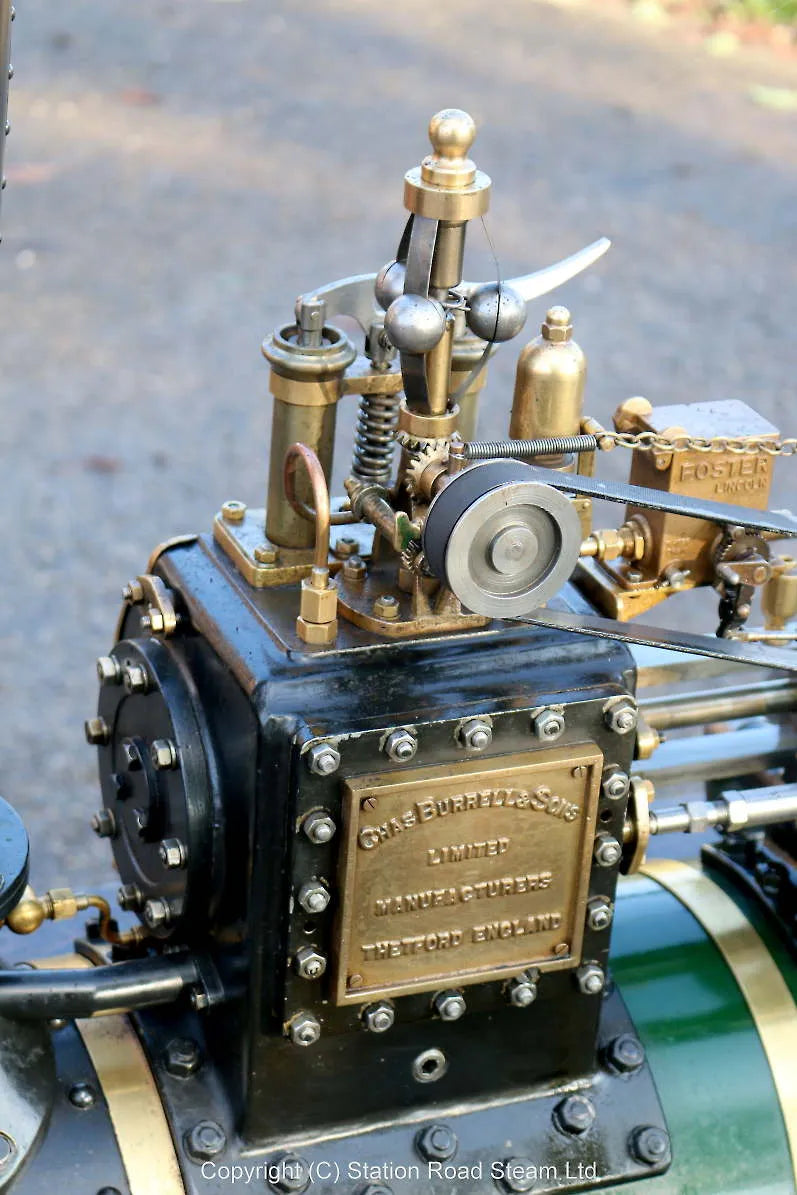 4 1/2 inch Burrell agricultural engine with driving truck