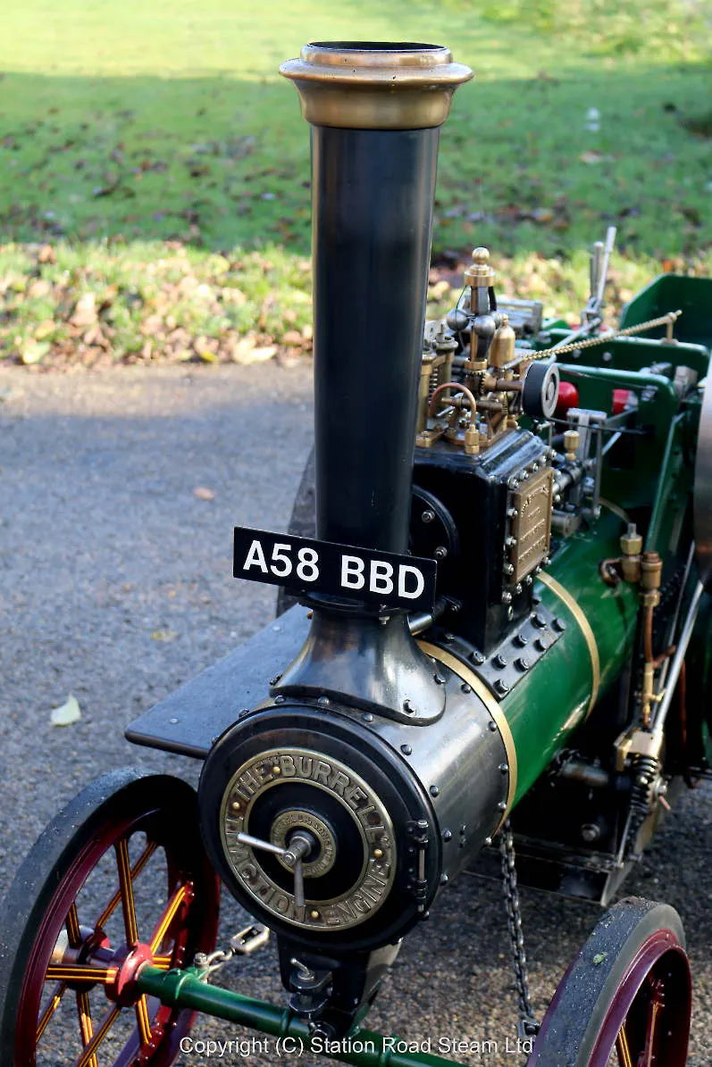 4 1/2 inch Burrell agricultural engine with driving truck