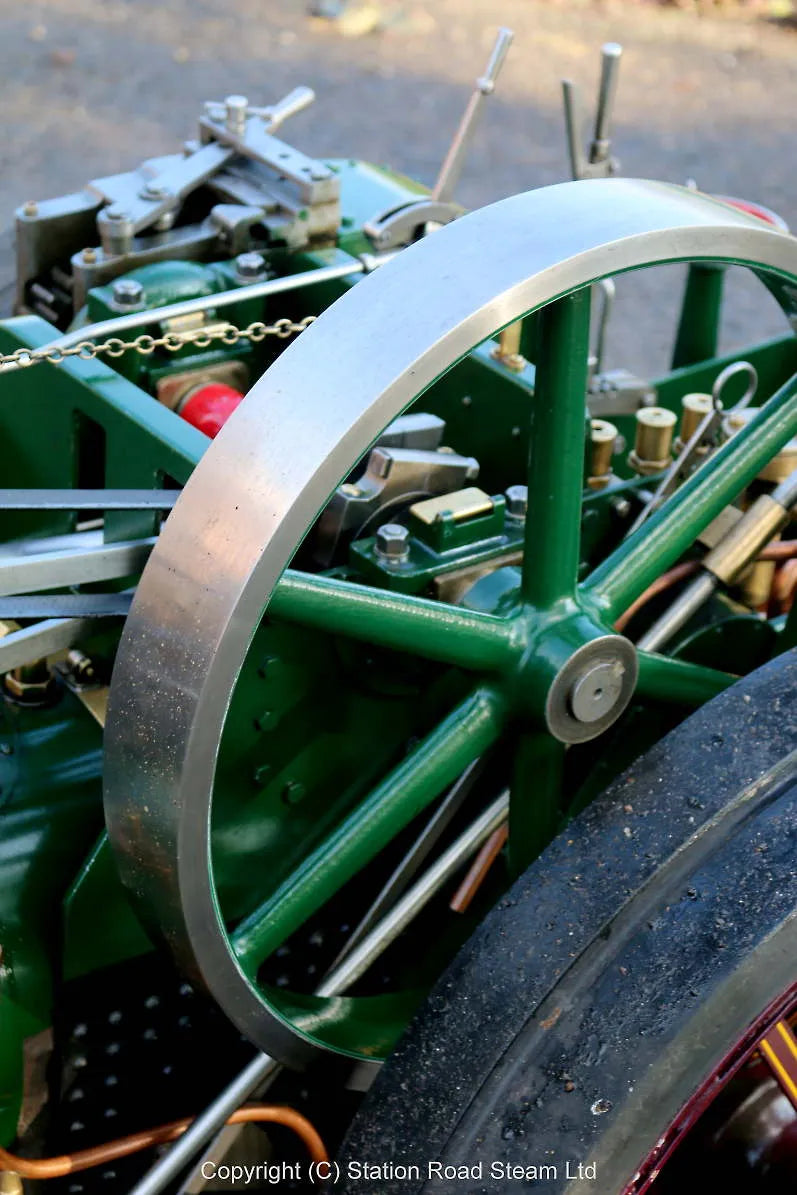 4 1/2 inch Burrell agricultural engine with driving truck