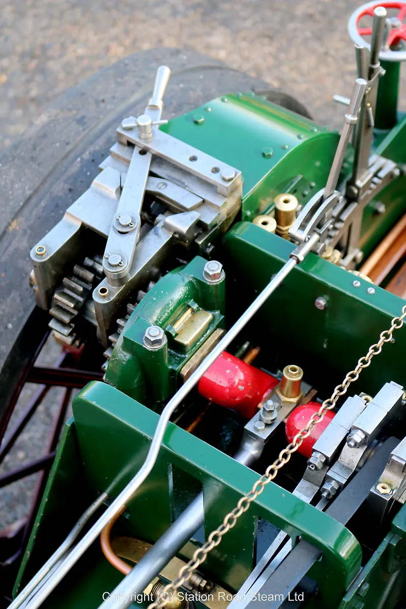 4 1/2 inch Burrell agricultural engine with driving truck