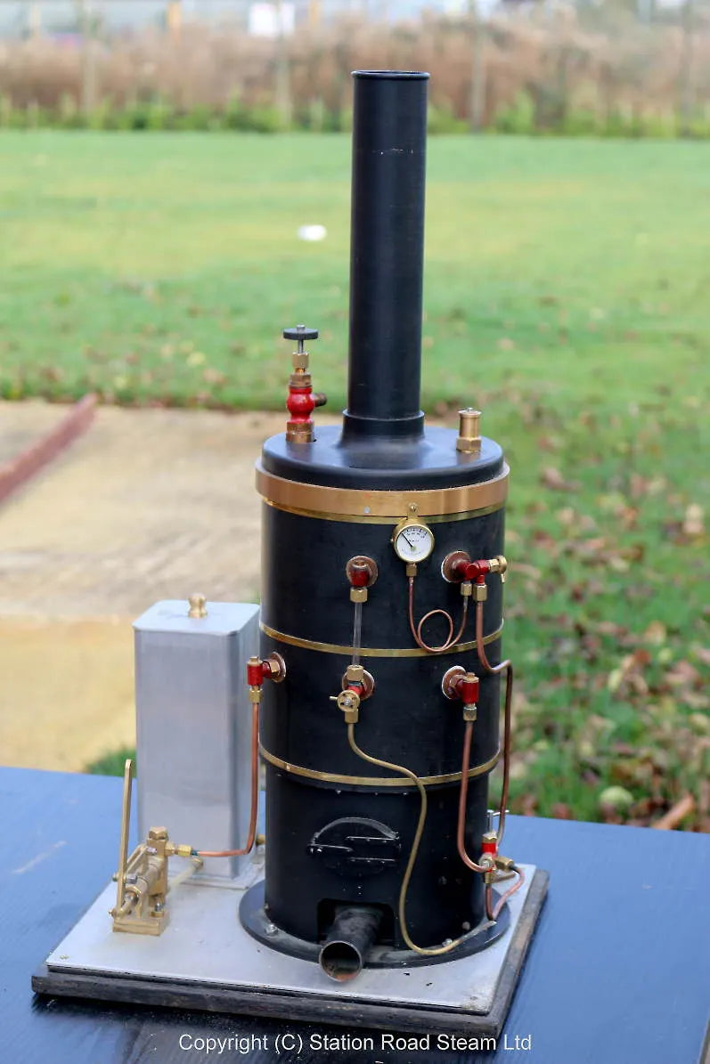 Large vertical gas-fired boiler