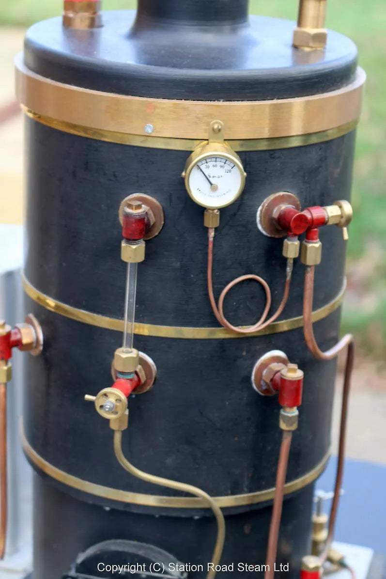 Large vertical gas-fired boiler