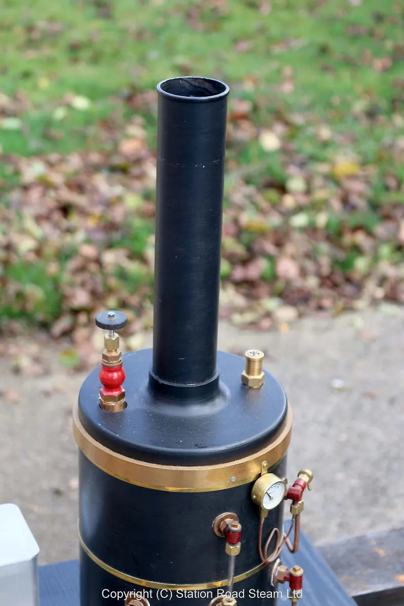 Large vertical gas-fired boiler