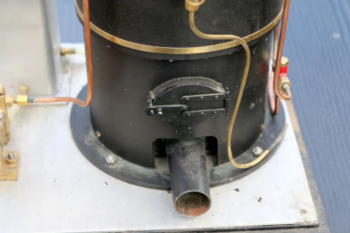Large vertical gas-fired boiler