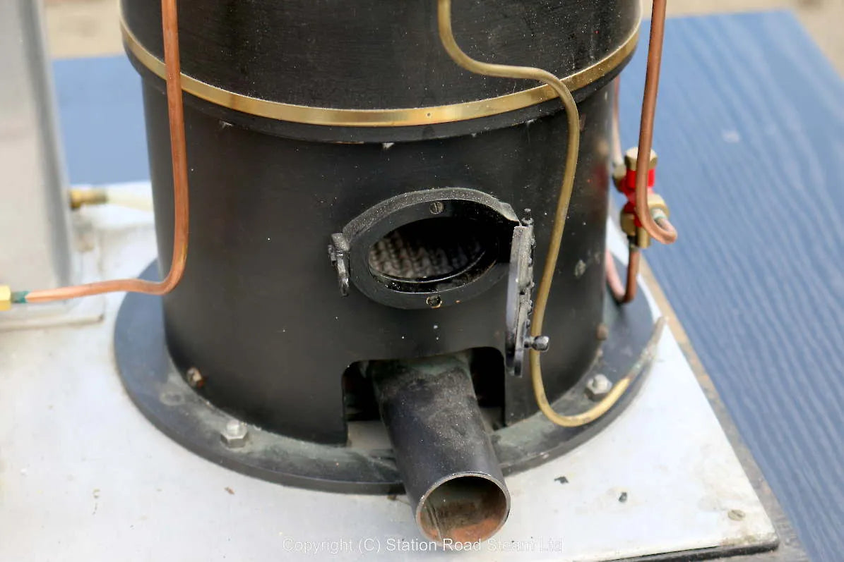 Large vertical gas-fired boiler