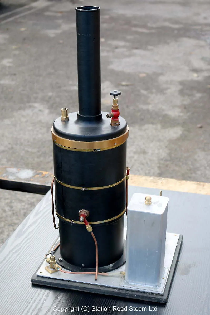Large vertical gas-fired boiler