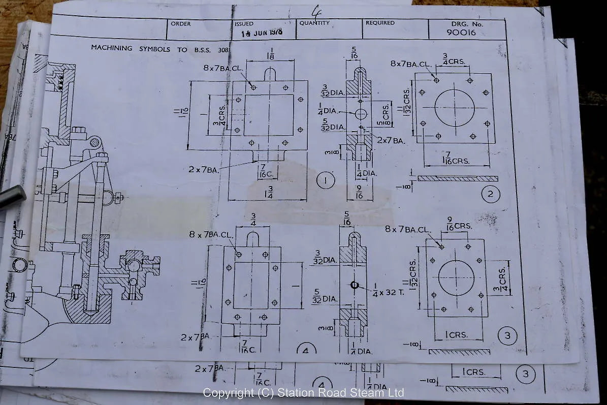 Part-built Stuart Triple Expansion engine