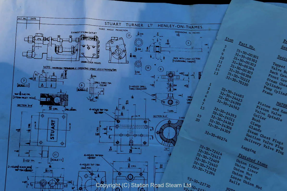 Stuart pump castings