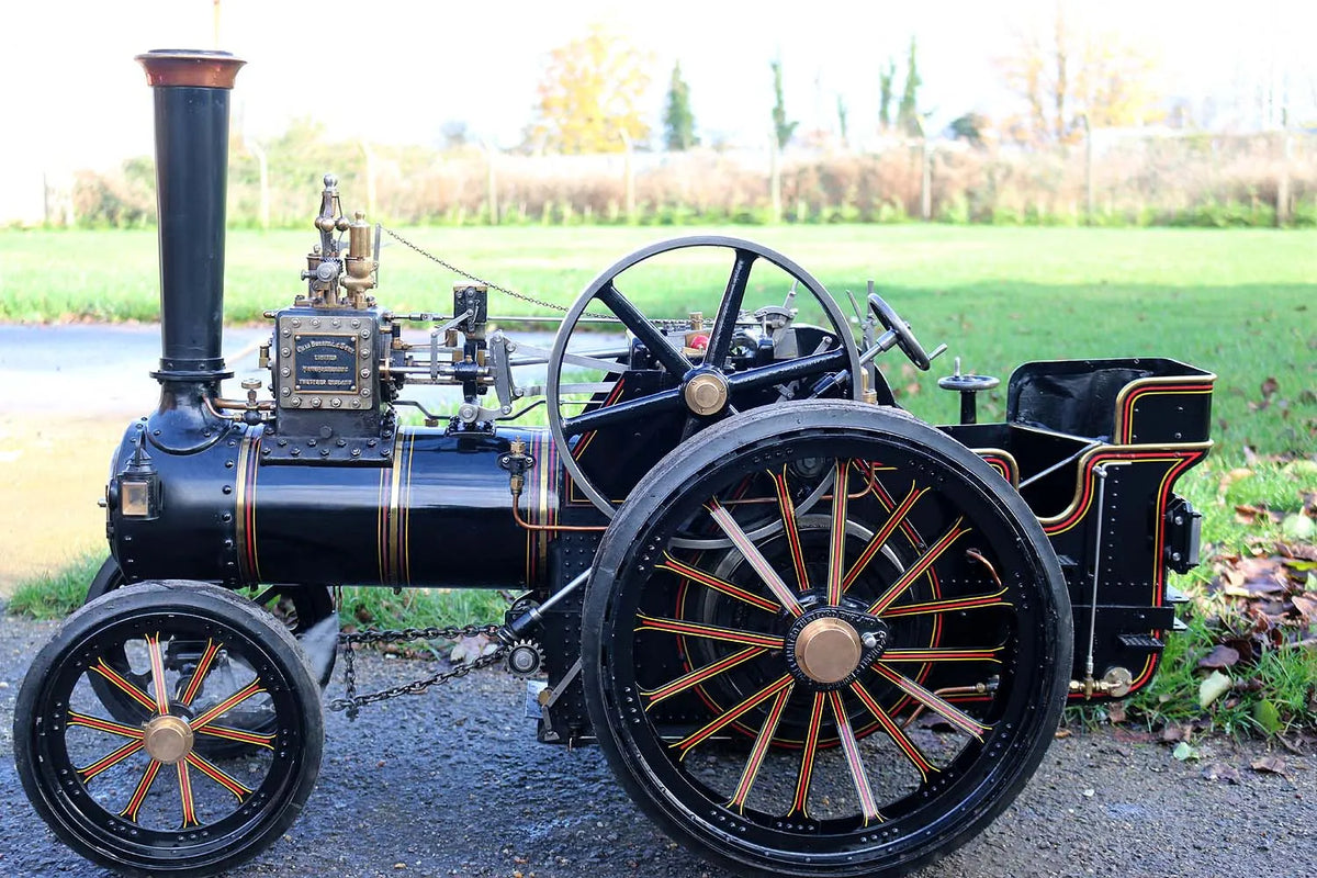 3 inch scale Burrell agricultural engine with driving truck
