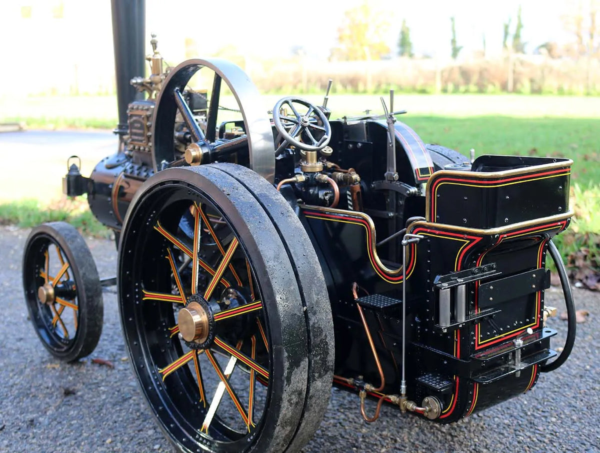 3 inch scale Burrell agricultural engine with driving truck