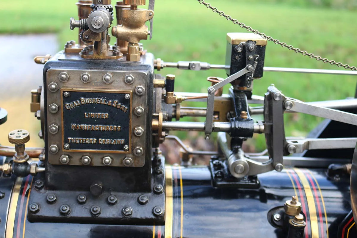 3 inch scale Burrell agricultural engine with driving truck