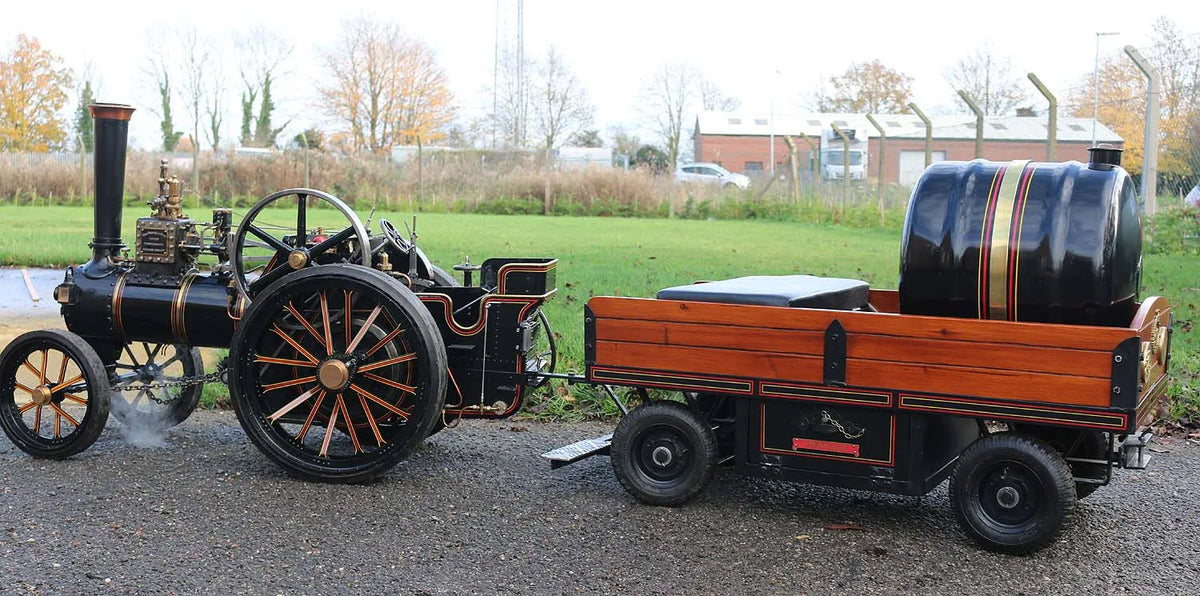 3 inch scale Burrell agricultural engine with driving truck
