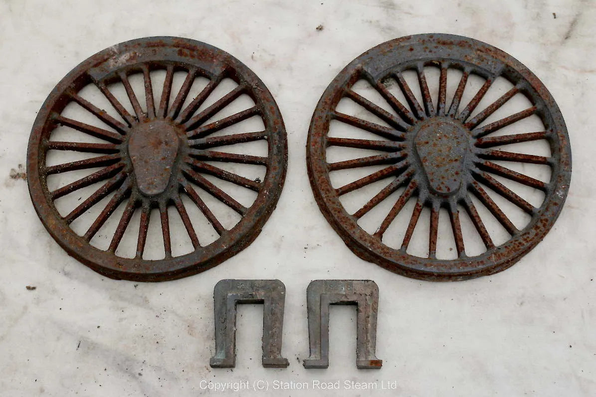 Pair 5 inch gauge Single driving wheel castings