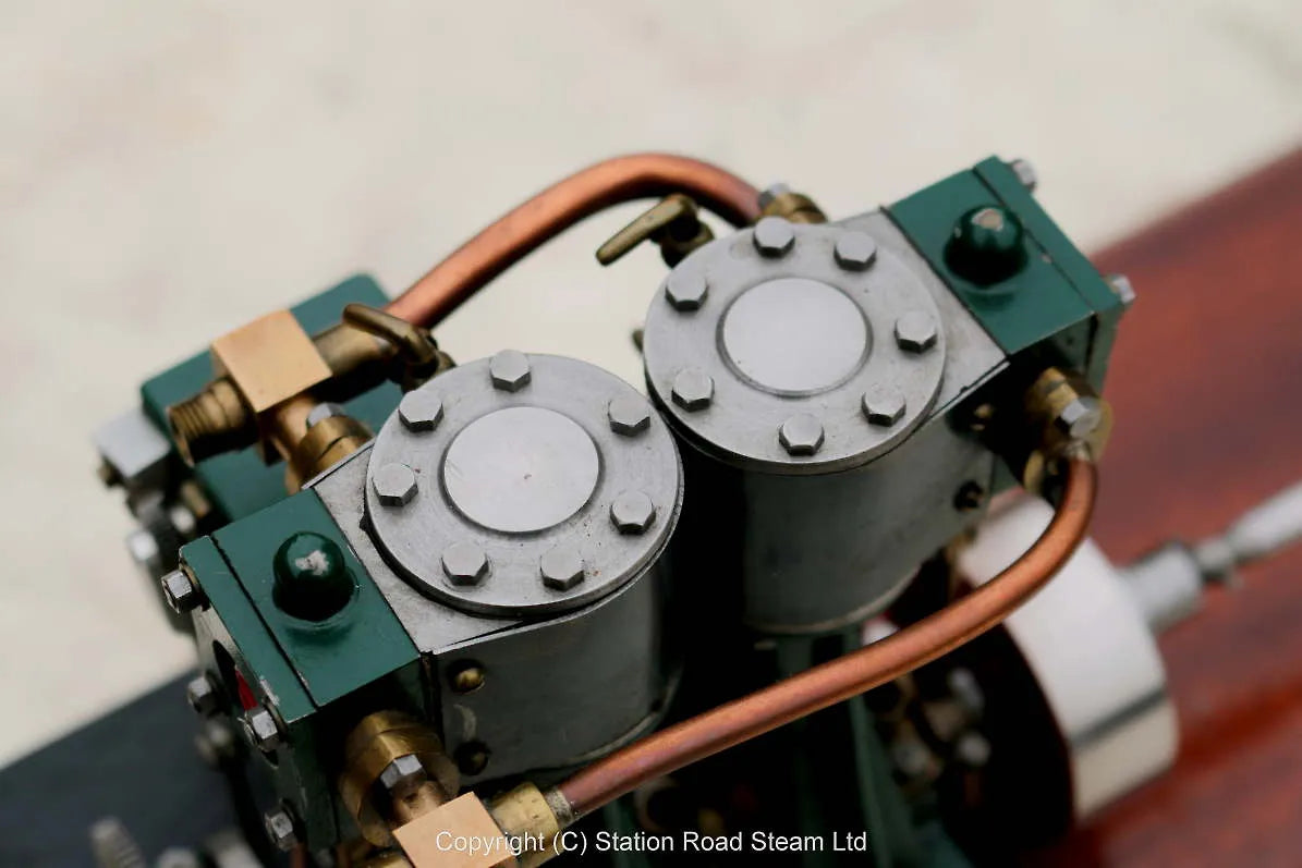 Stuart Double Ten engine with feed pump and lubricator
