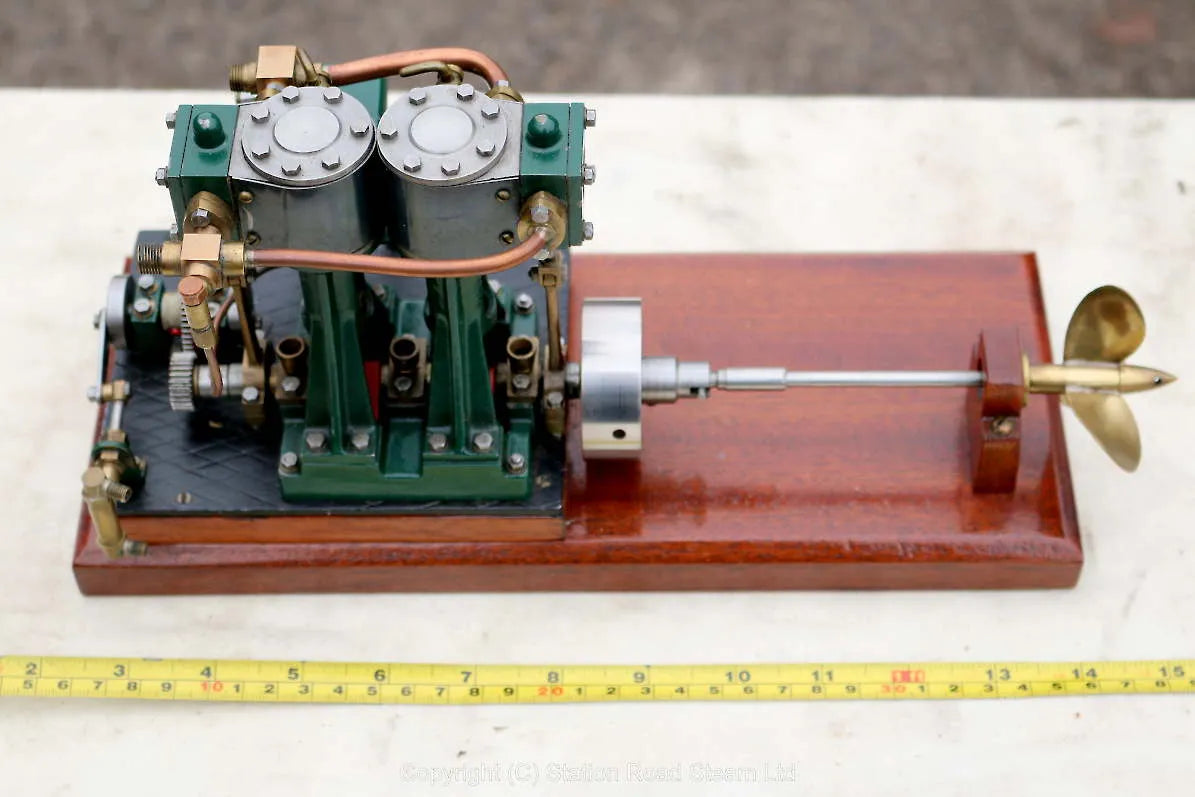 Stuart Double Ten engine with feed pump and lubricator