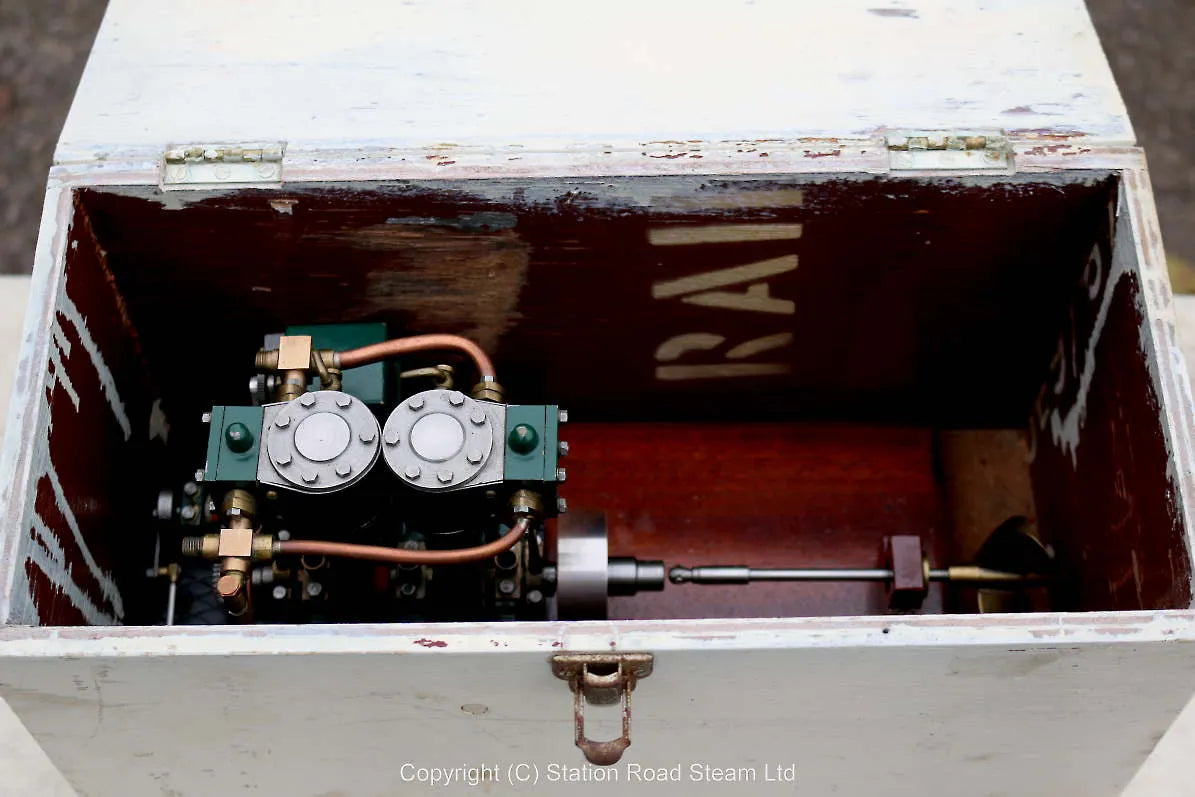 Stuart Double Ten engine with feed pump and lubricator
