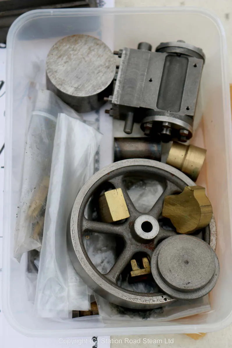 Part-built Stuart S50 engine