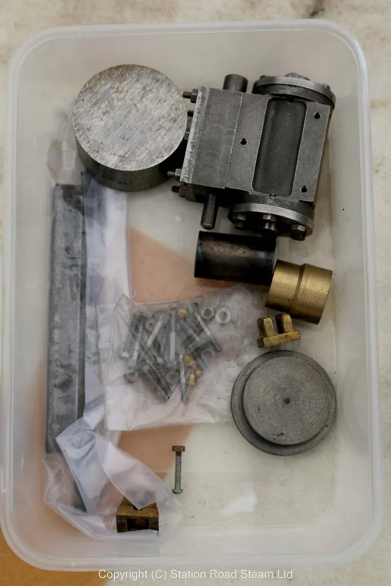 Part-built Stuart S50 engine