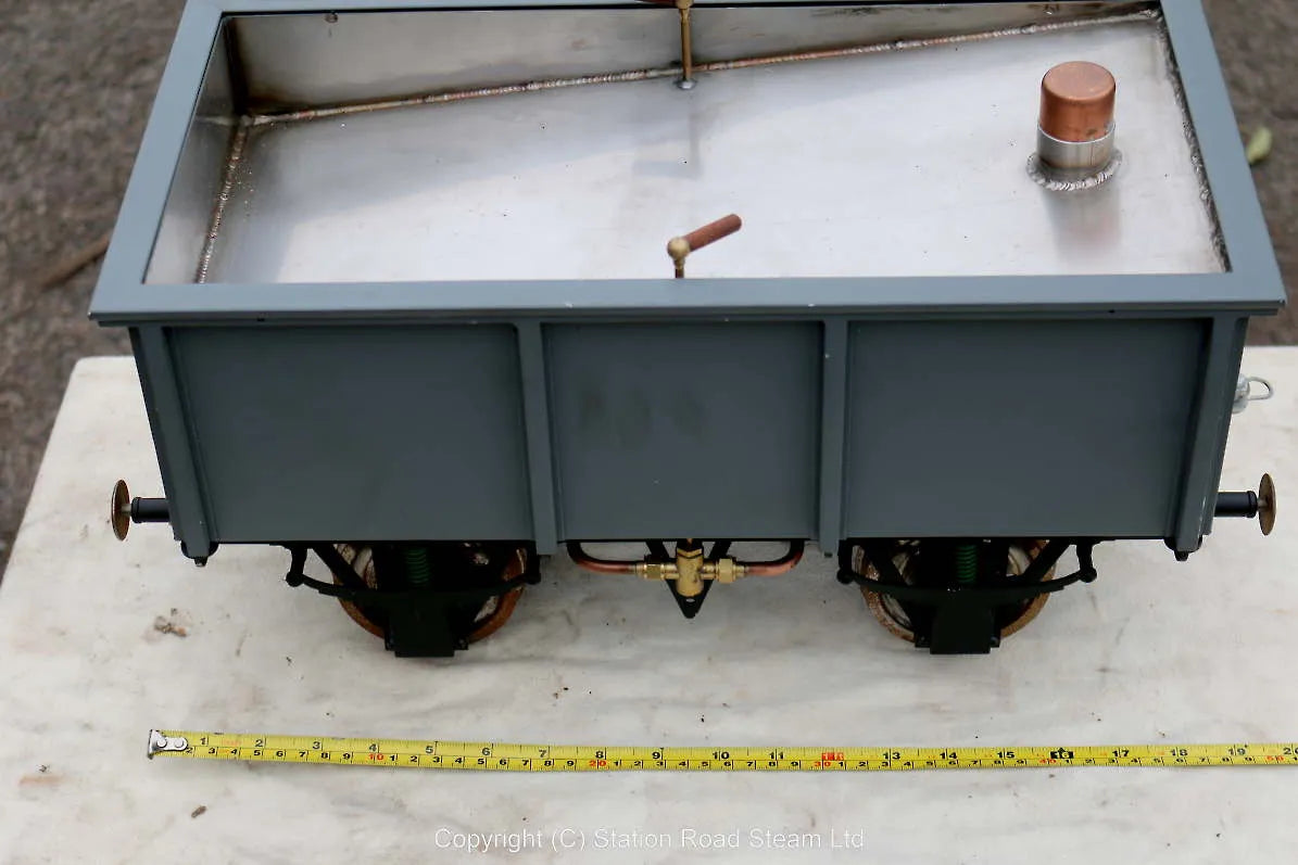 5 inch gauge mineral wagon with stainless tank