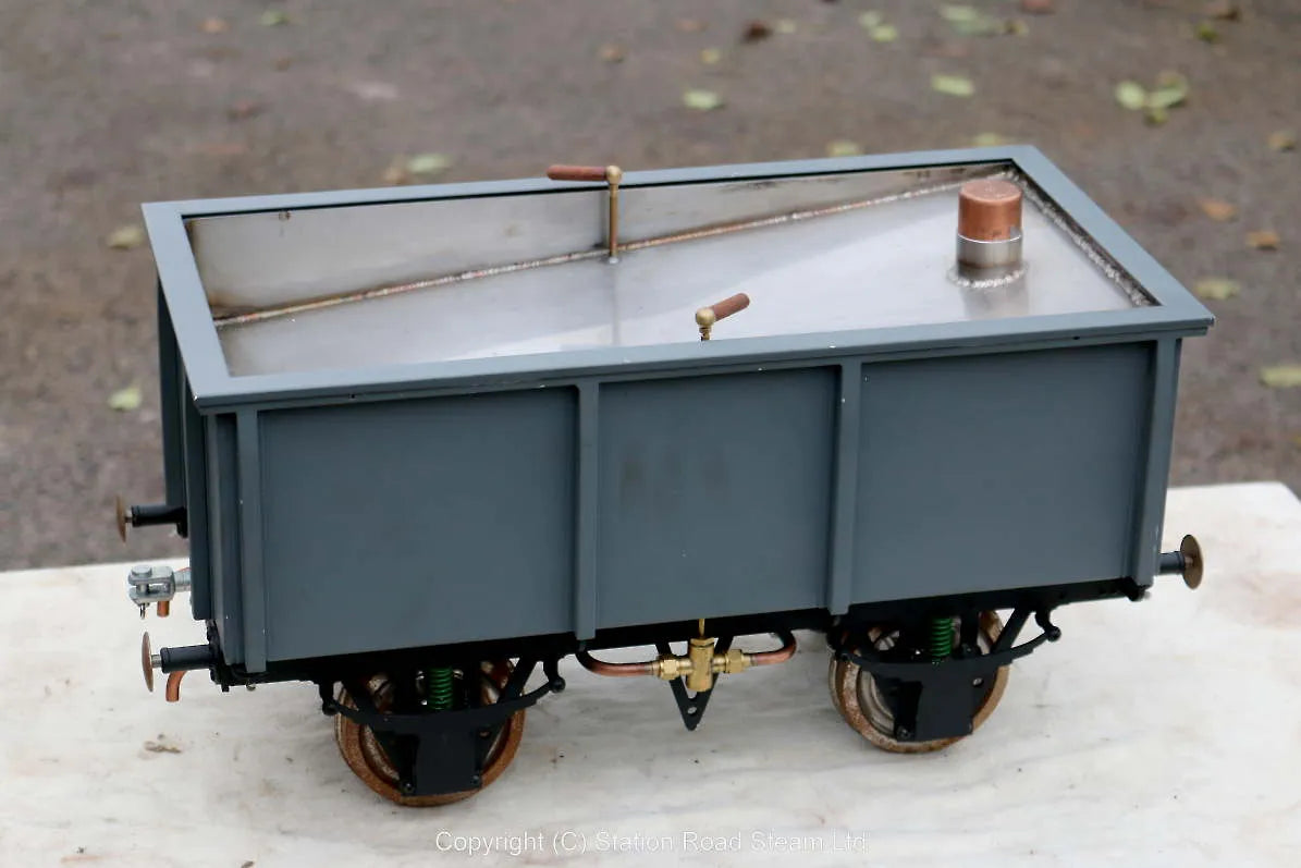 5 inch gauge mineral wagon with stainless tank