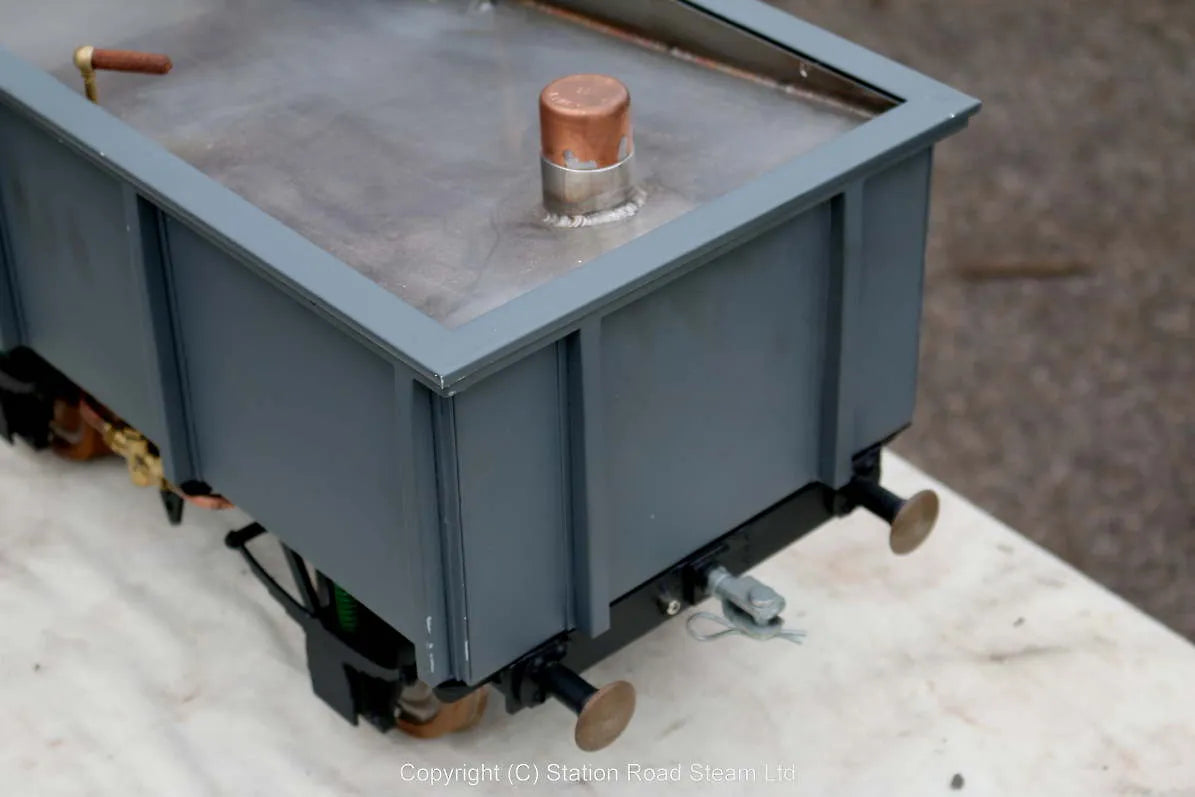 5 inch gauge mineral wagon with stainless tank
