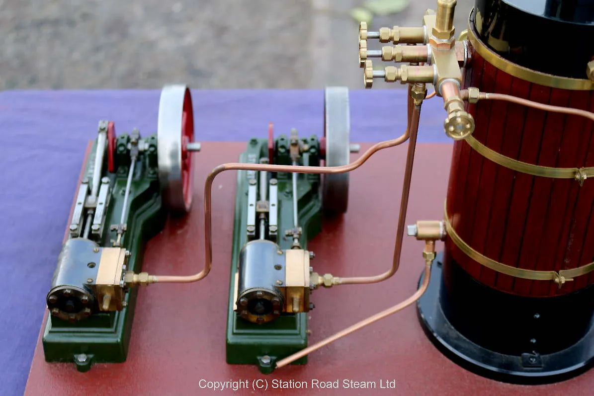 Coal-fired steam plant with vertical boiler & two Stuart S50 engines
