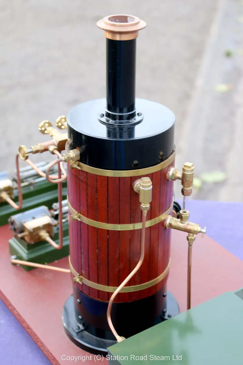 Coal-fired steam plant with vertical boiler & two Stuart S50 engines
