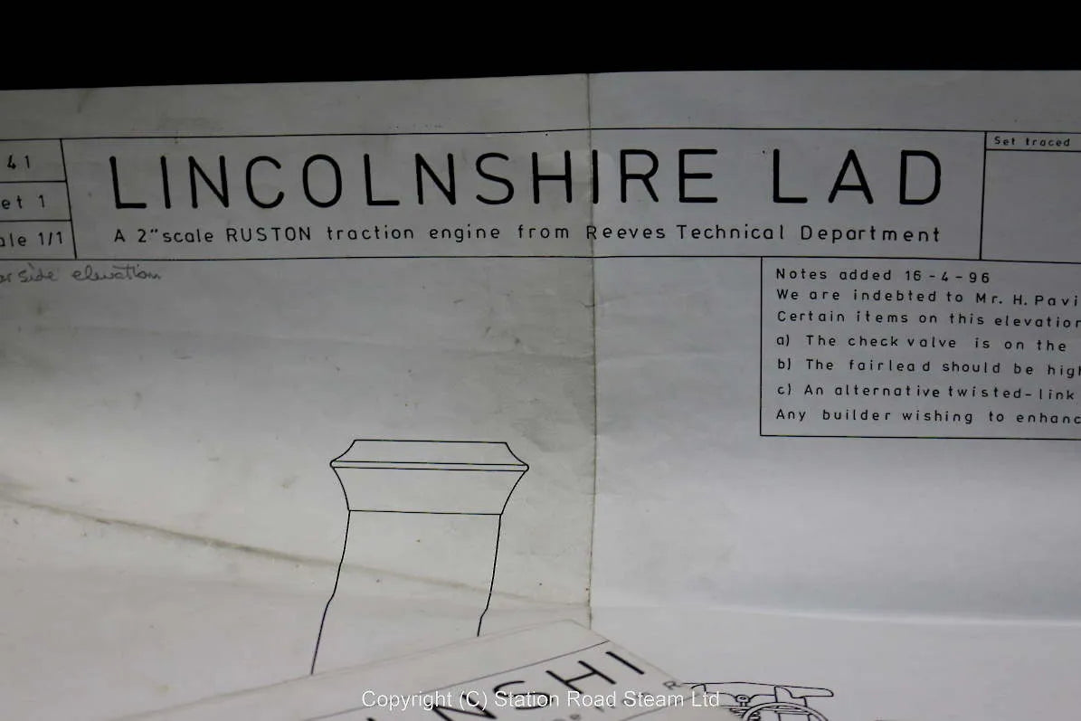 2 inch scale Ruston agricultural "Lincolnshire Lad"