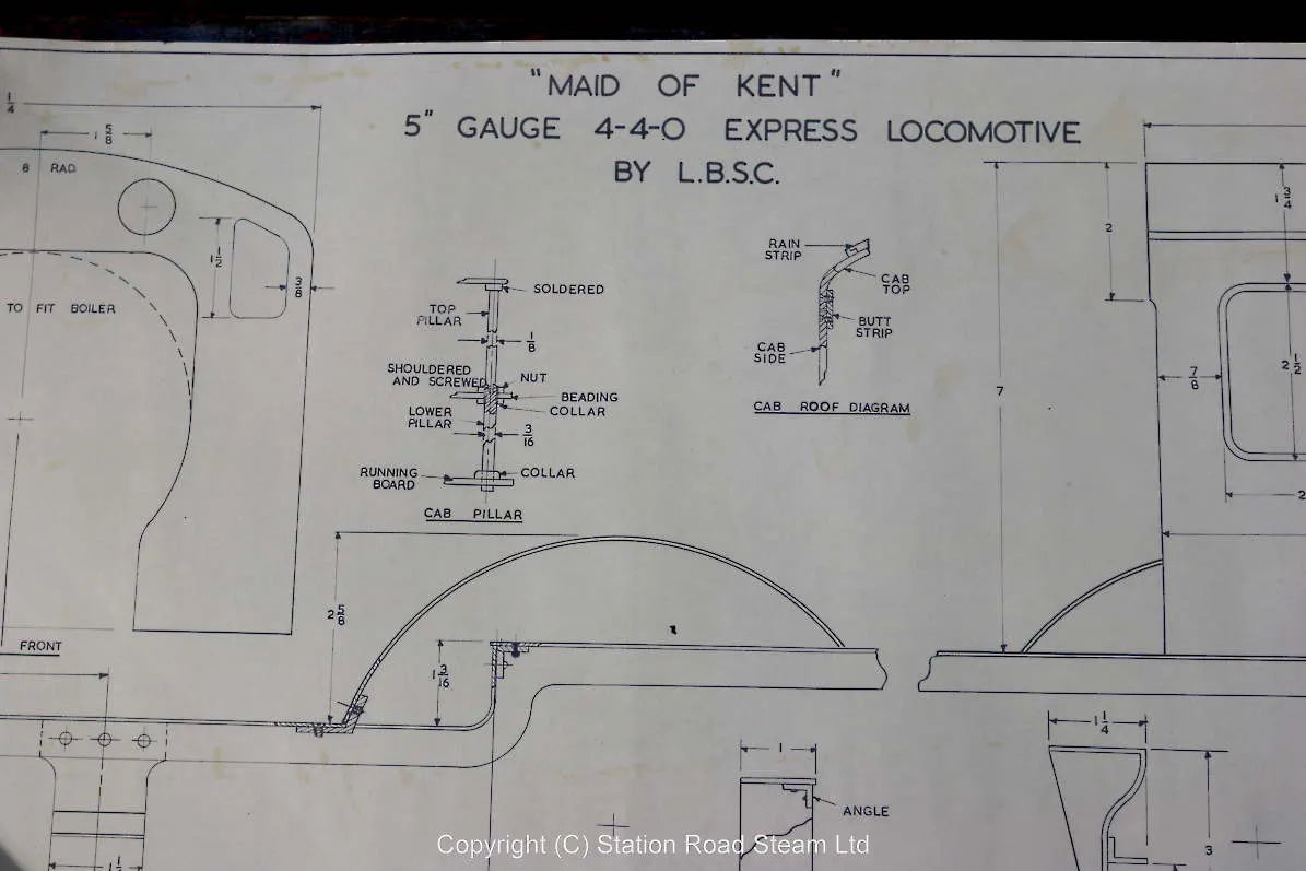 5 inch gauge "Maid of Kent" castings