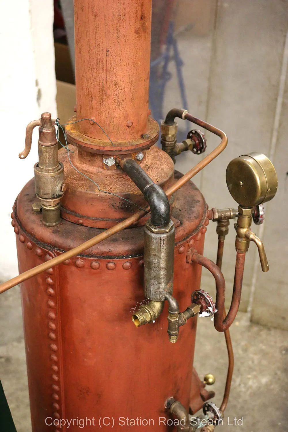 Coal-fired vertical boiler with Elliott & Garood steam pump