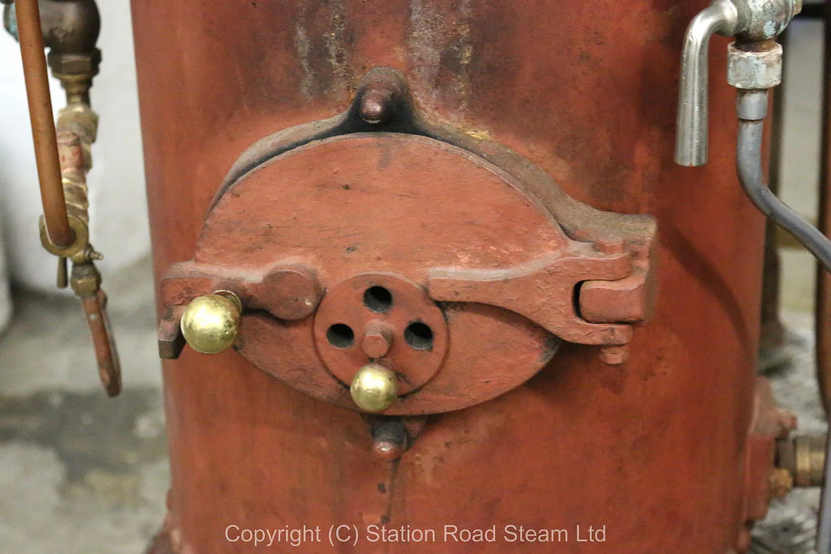 Coal-fired vertical boiler with Elliott & Garood steam pump
