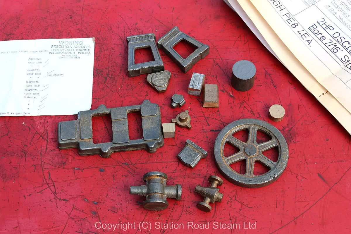 Hick 1851 oscillating engine castings & drawings