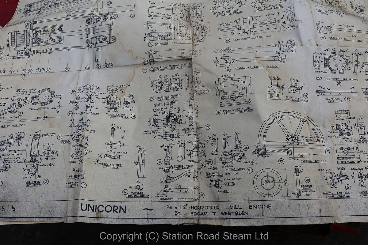 Westbury Unicorn castings & drawings