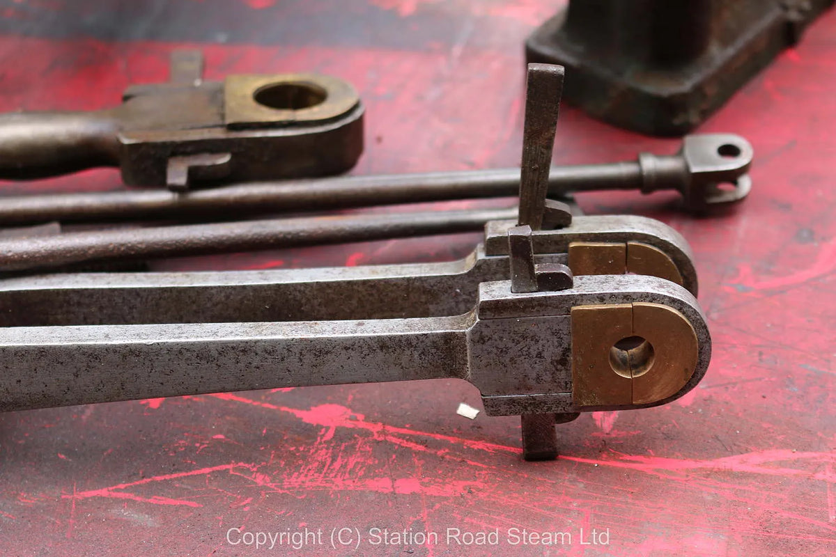 Large old dismantled V-twin engine